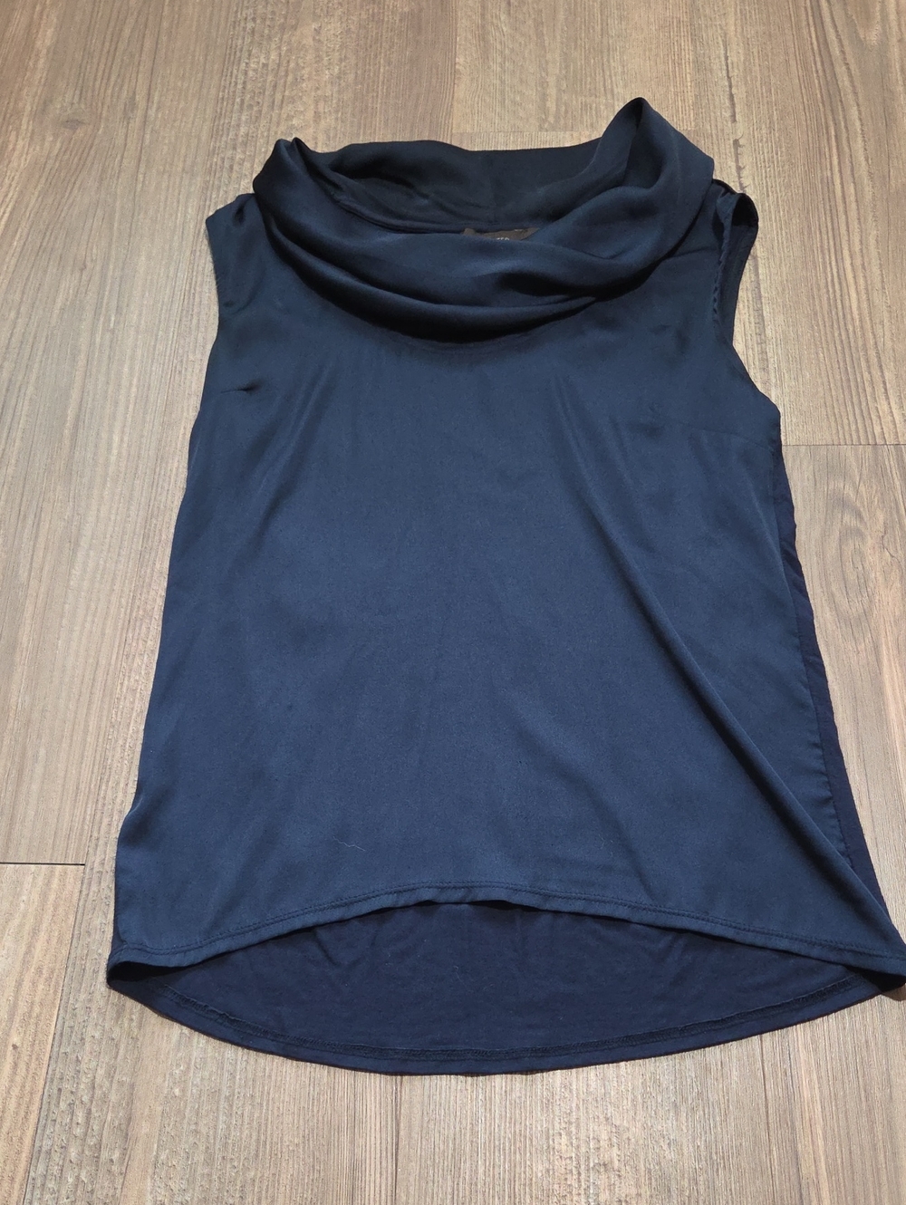 Sleeveless The Limited Cowl Neck Top - Navy
